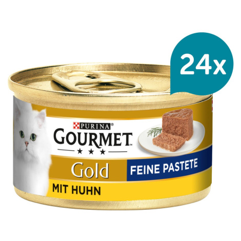 Gourmet Gold jemná kuřecí paštika 24 × 85 g