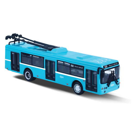 RAPPA - Kovový trolejbus DPO Ostrava modrý 16 cm