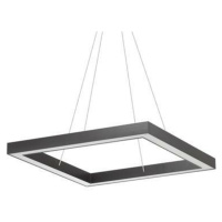 LED Závěsné svítidlo Ideal Lux Oracle D60 Square Nero 245690 39W 2500lm IP20 60cm hranaté černé