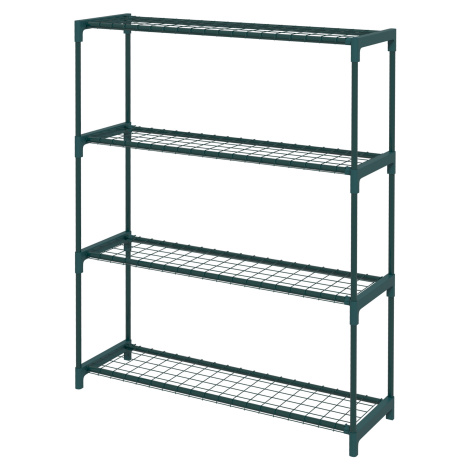 OUTSUNNY Policový stojan na květiny 4 úrovně 89 x 107 x 28 cm zelená