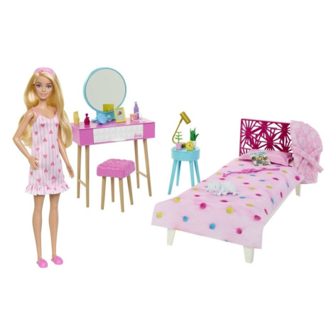 Mattel Barbie ložnice s panenkou