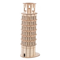 Woodcraft dřevěné 3d puzzle šikmá věž v pise