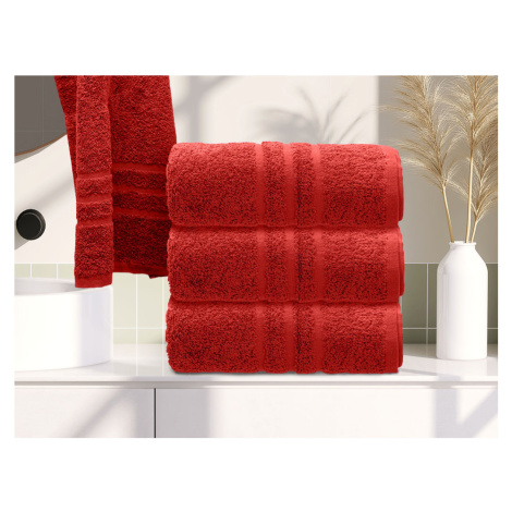 Ručník Classic 50 x 100 cm červený, 100% bavlna