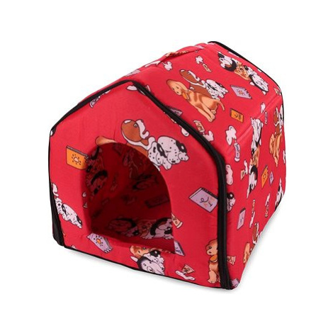 Verk 19003 Domeček pro psa, kočku 35 × 41 × 36 cm červený