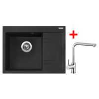 Sinks RIM 650 L Granblack + Elka RIM 650 L Granblack + Elka