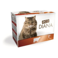 Eco Diana cat kapsičky hovězí kousky v omáčce 12 × 100 g