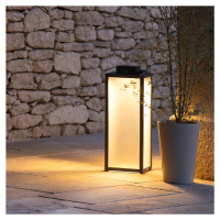 Les Jardins Solární lucerna LED Tradition, antracitová, výška 65 cm
