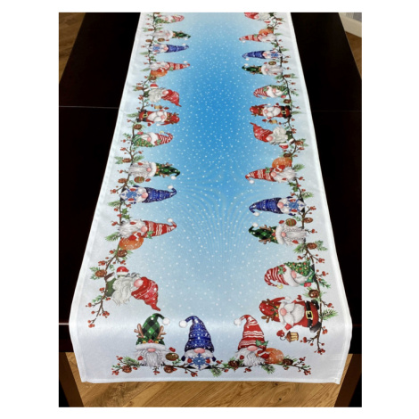 Vánoční ubrus - běhoun na stůl GNOME CHRISTMAS VI. 40x140 cm Mybesthome Decora