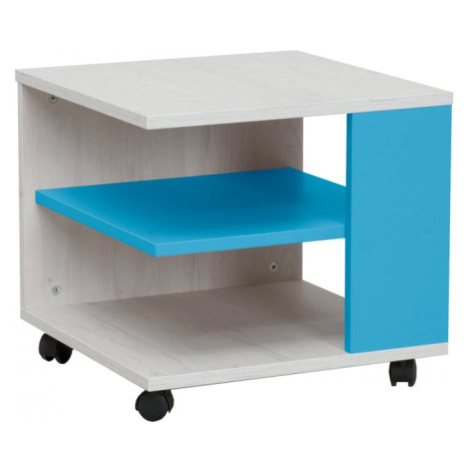 Dětský konferenční stolek Numero - dub bílý/modrá MATIS