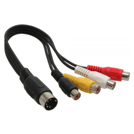 OEM Kabel audio DIN 5pin(M) - 4x cinch(F), 20cm