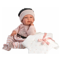 Llorens 84326 NEW BORN - realistická panenka miminko s celovinylovým tělem - 43 cm