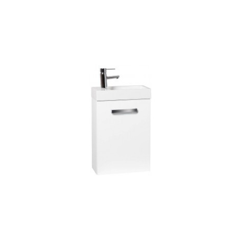 Krajcar KE Elegant koupelnová skříňka s umyvadlem 40 x 60 x 22,5 cm levé provedení bílá KLMT40.1