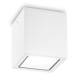 Venkovní stropní přisazené svítidlo Ideal Lux TECHO PL1 SMALL BIANCO 251561 GU10 1x20W IP54 9cm 