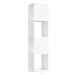 Shumee otočná skříňka bílá 34,5×34,5×147,5 cm dřevotříska, 339557