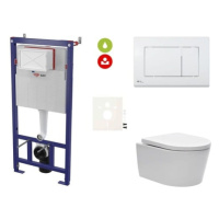 Cenově zvýhodněný závěsný WC set SAT do lehkých stěn / předstěnová montáž+ WC SAT Brevis SIKOSSB