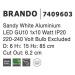 Nova Luce Vestavné výklopné svítidlo Brando - max. 10 W, GU10, pr. 60 x 850 mm, bílá NV 7409603