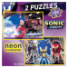 Puzzle Sonic Prime Educa 2 x100 dílků svítící od 6 let