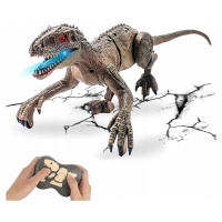 Dinosaurus Velociraptor Chodí Světlo Zvuk Pohyb