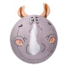 WIKY - Plyšový nafukovací míč Nosorožec 30cm