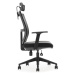 ADK TRADE Černá kancelářská židle ADK Mercury Plus, síťovina/tkanina