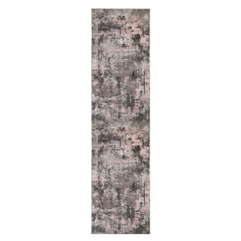 Flair Rugs koberce Běhoun Cocktail Wonderlust Grey/Pink - 80x300 cm