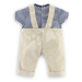 Oblečení T-Shirt & Ecru Overalls Loire Riverside Mon Grand Poupon Corolle pro panenku 36 cm od 2