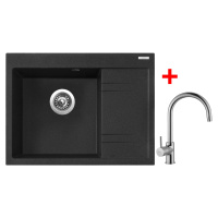 Sinks RIM 650 L Granblack + Vitalia RIM 650 L Granblack + Vitalia