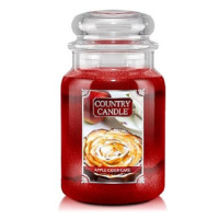 Country Candle Svíčka ve skleněné dóze, Jablečný dort, 680 g