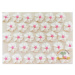 Cukrové květy bílé s růžovým středem na platíčku 30ks - Fagos