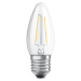 LED žárovka E27 B35 CL 4,8W = 40W 470lm 2700K Teplá 300° Filament OSRAM SUPERSTAR Stmívatelná