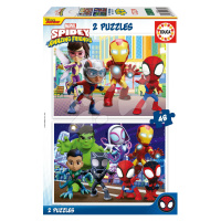 Puzzle Spidey & his Amazing Friends Educa 2 x 48 dílků od 4 let