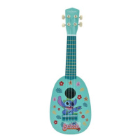 Dřevěné ukulele s nylonovými strunami 53 cm Disney Stitch