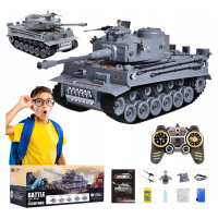 Tank Dálkově ovládaný Tiger Střílí Na dálkové ovládání Kouř Na kuličky Velký 1:18