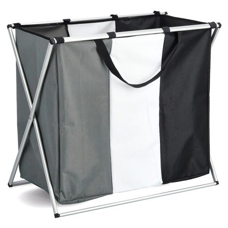 Zeller Present Koš na třídění prádla, 3 přihrádky, 64 x 57 x 40 cm