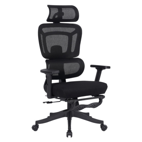 Novel OTOČNÁ ŽIDLE, síťovina, černá