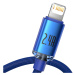 Baseus Crystal Shine odolný opletený kabel USB / Lightning 2.4A 1,2m blue