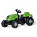 Šlapací traktor s vlečkou Rolly Toys 012411 zelený