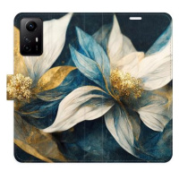 iSaprio flip pouzdro Gold Flowers pro Xiaomi Redmi Note 12S