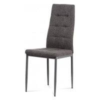 Jídelní židle BONITA — kov, látka, šedá