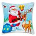 TP Povlak na polštářek s vánočním motivem 45x45 Santa s Rudolfem