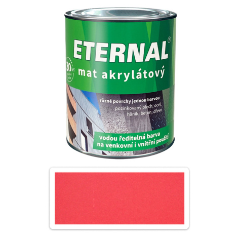 ETERNAL Mat akrylátový - vodou ředitelná barva 0.7 l Červená jahoda 018