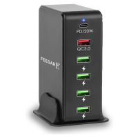 Nabíječka do sítě Feegar Tower 86W Rychlá 6x Usb Typ C Pd Usb-a Qc 3.0