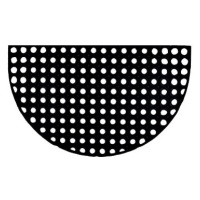 Duramat Rohož gumová Domino 45×75cm, půlkruh