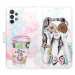 iSaprio flip pouzdro Donut Worry Girl pro Samsung Galaxy A32