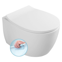 SENTIMENTI závěsná WC mísa, Rimless, 51x36 cm, bílá (smartFixPlus) 10AR02010SV