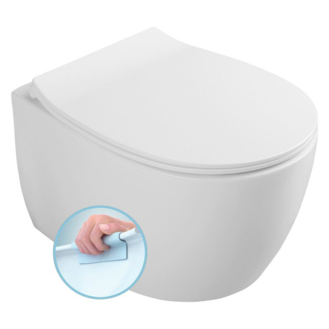 SENTIMENTI závěsná WC mísa, Rimless, 51x36 cm, bílá (smartFixPlus) 10AR02010SV ISVEA
