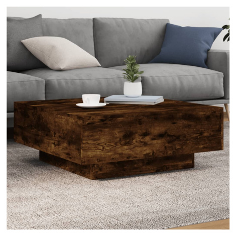 vidaXL Konferenční stolek kouřový dub 80 x 80 x 31 cm kompozitní dřevo