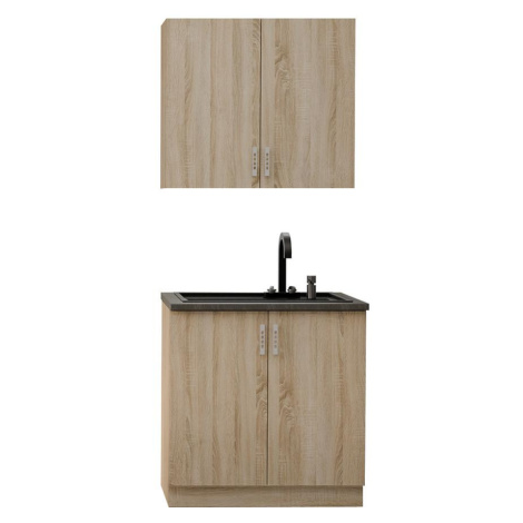 Kuchyňská linka Sara sonoma 80cm bez pracovní desky BAUMAX