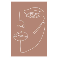 Plakát 29x41 cm Woman Face – Veronika Boulová