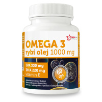 Nutricius Omega 3 Rybí olej 1000 mg EPA 330 mg/DHA 220 mg + vitamín E 60 kapslí